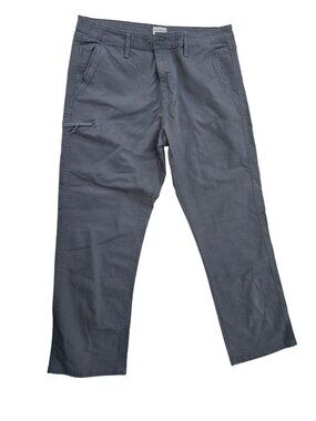 Weatherproof Vintage Mens Gray Chino Pants Size M Relaxed Fit Durable Fabric